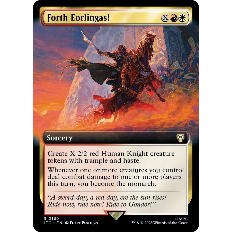 Image for Forth Eorlingas! (Extended Art) (139) (LTC) - Magic: The Gathering