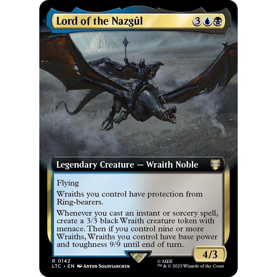 Image for Lord of the Nazgul (Extended Art) (142) (LTC) - Magic: The Gathering
