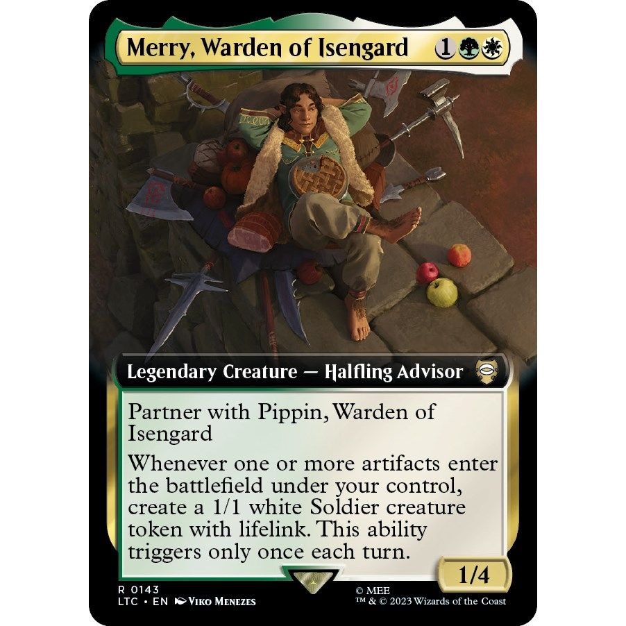 Image for Merry, Warden of Isengard (Extended Art) (143) (LTC) - Magic: The Gathering