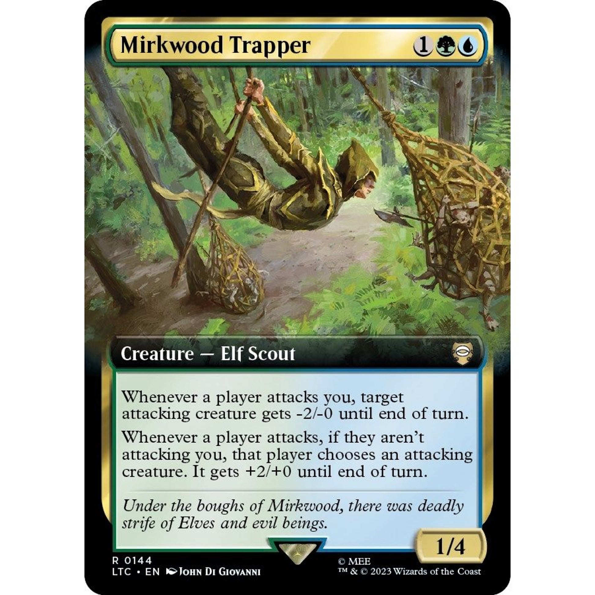 Image for Mirkwood Trapper (Extended Art) (144) (LTC) - Magic: The Gathering