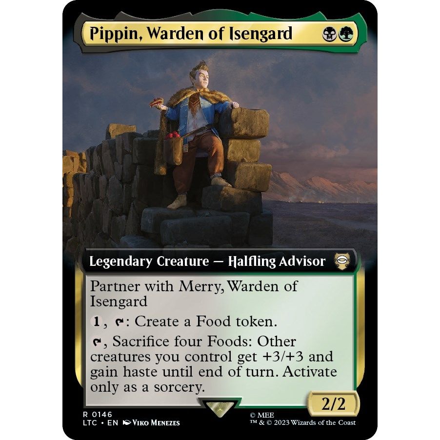 Image for Pippin, Warden of Isengard (Extended Art) (146) (LTC) - Magic: The Gathering