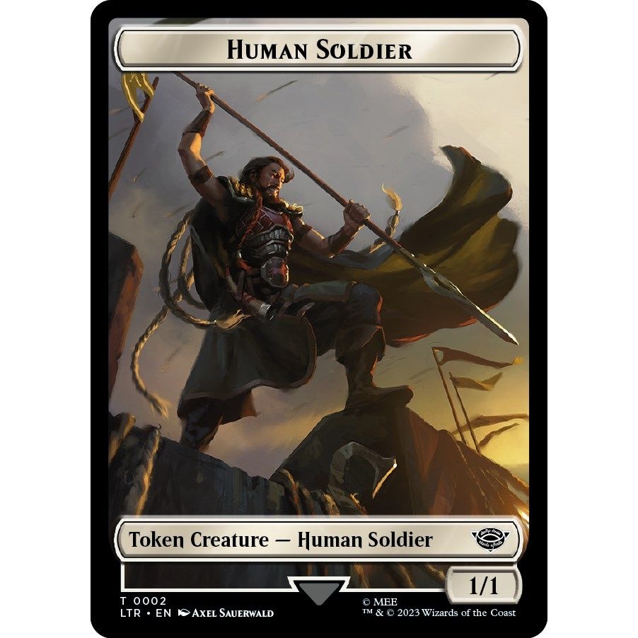 Image for Human Soldier Token (0002) (2) (LTR) - Magic: The Gathering