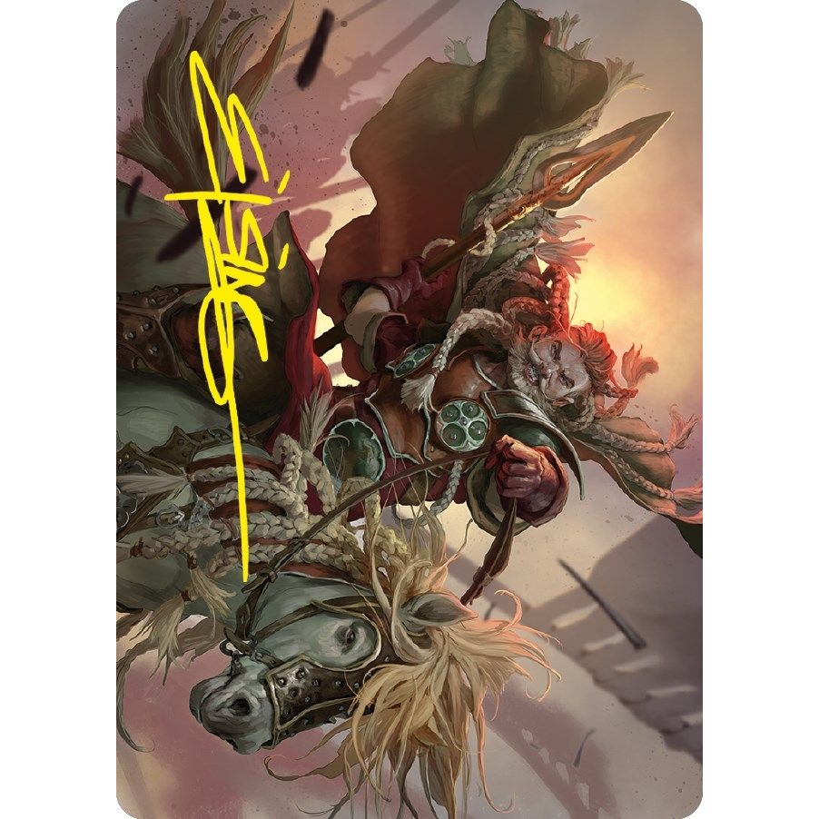 Image for Eomer of the Riddermark Art Card (Gold-Stamped Signature) (9) (ASLTR) - Magic: The Gathering