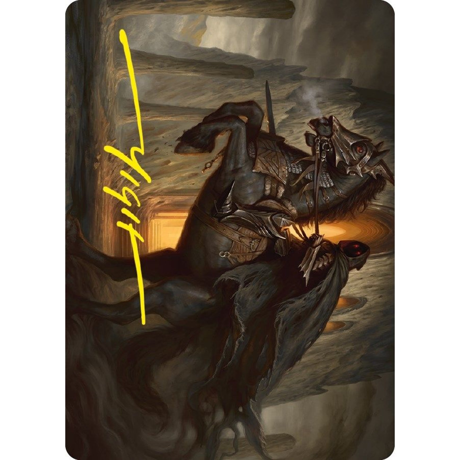 Image for Nazgul Art Card (Gold-Stamped Signature) (53) (ASLTR) - Magic: The Gathering