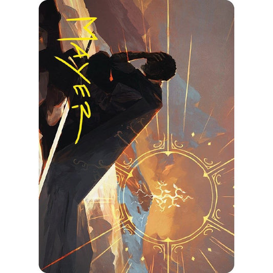 Image for Aragorn, the Uniter Art Card (Gold-Stamped Signature) (46) (ASLTR) - Magic: The Gathering