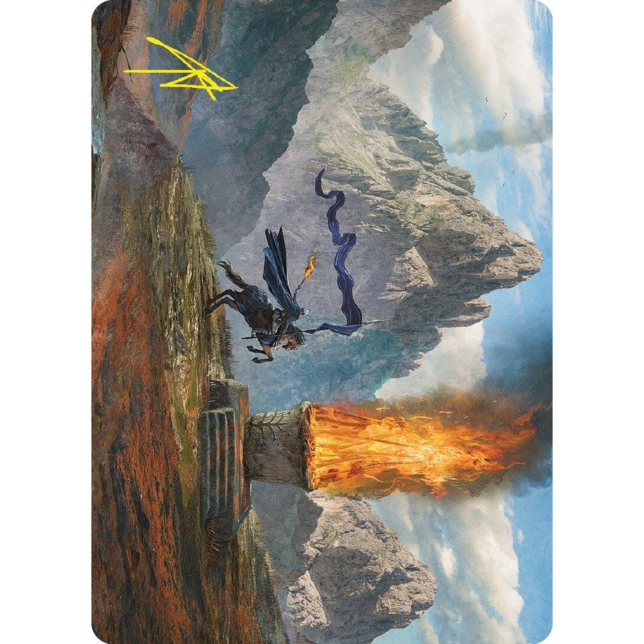 Image for Call for Aid Art Card (Gold-Stamped Signature) (60) (ASLTR) - Magic: The Gathering