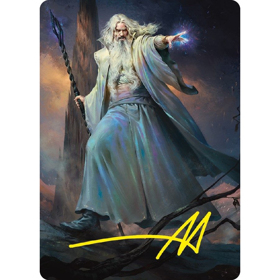 Image for Saruman of Many Colors Art Card (Gold-Stamped Signature) (20) (ASLTR) - Magic: The Gathering