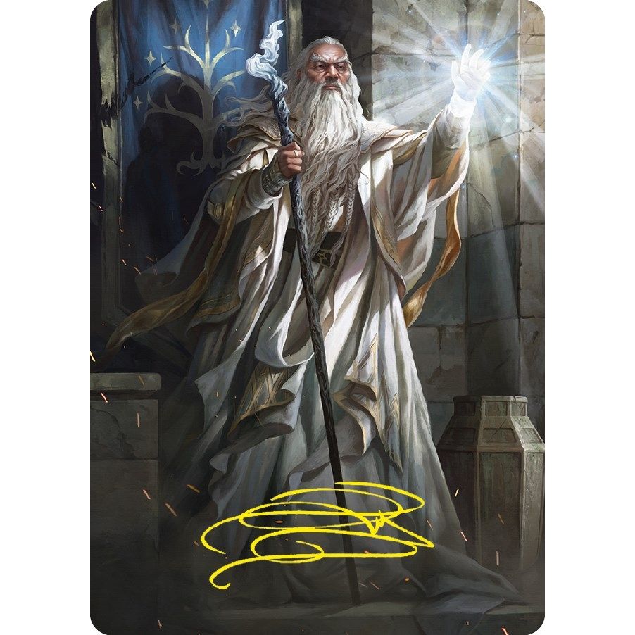 Image for Gandalf the White Art Card (Gold-Stamped Signature) (3) (ASLTR) - Magic: The Gathering