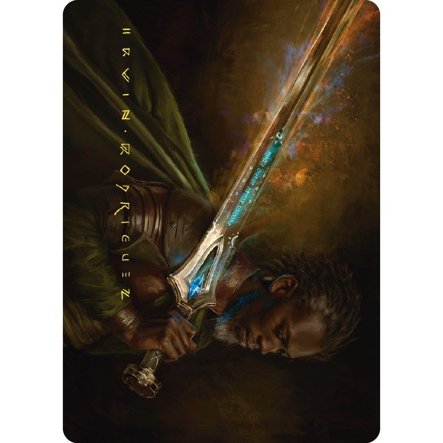 Image for Anduril, Flame of the West Art Card (Gold-Stamped Signature) (28) (ASLTR) - Magic: The Gathering