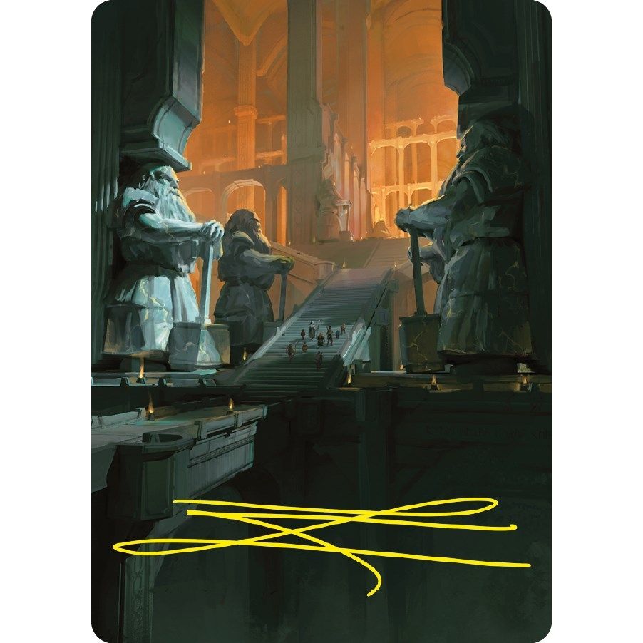 Image for Mines of Moria Art Card (Gold-Stamped Signature) (56) (ASLTR) - Magic: The Gathering