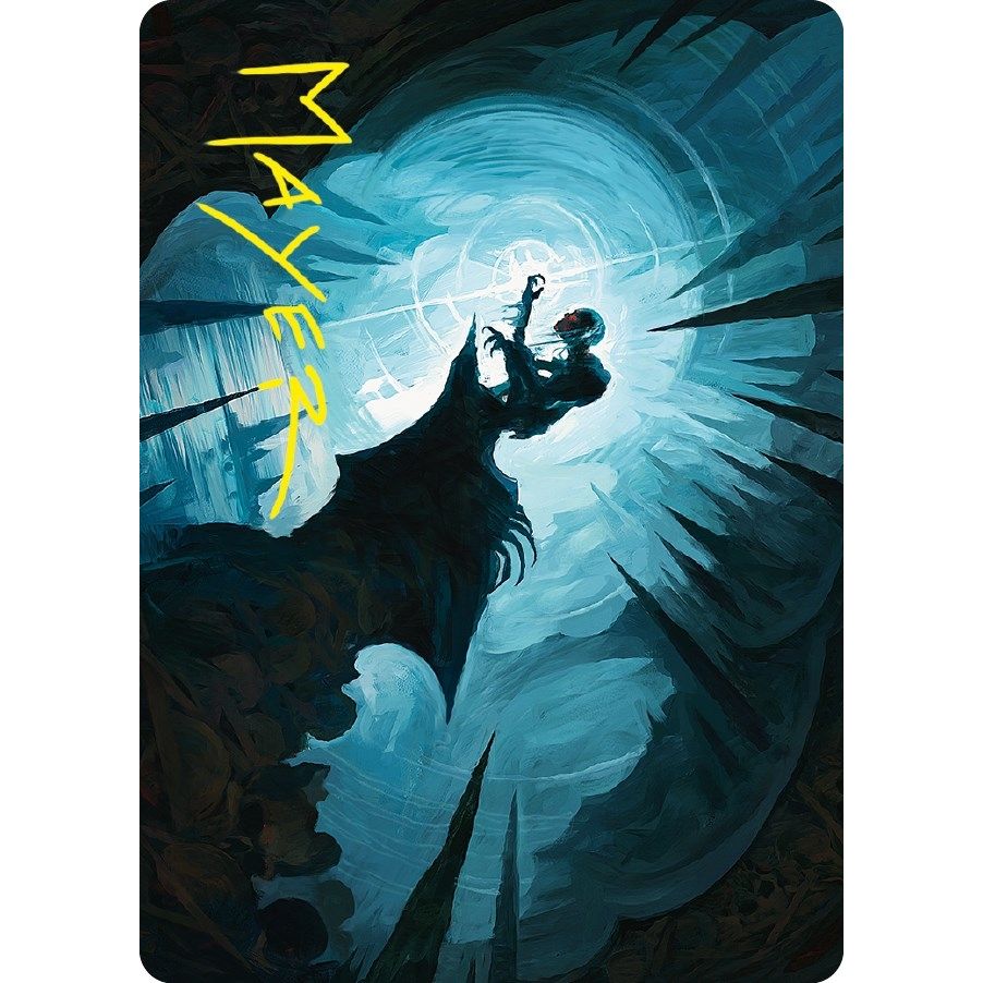 Image for Gollum, Patient Plotter Art Card (Gold-Stamped Signature) (41) (ASLTR) - Magic: The Gathering