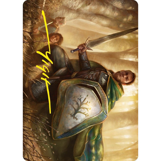 Image for Boromir, Warden of the Tower Art Card (Gold-Stamped Signature) (1) (ASLTR) - Magic: The Gathering