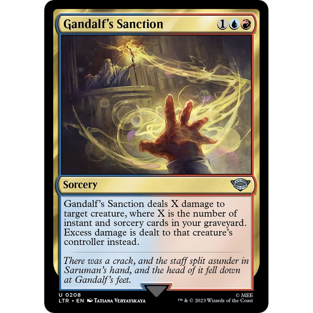 Image for Gandalf's Sanction (208) (LTR) - Magic: The Gathering