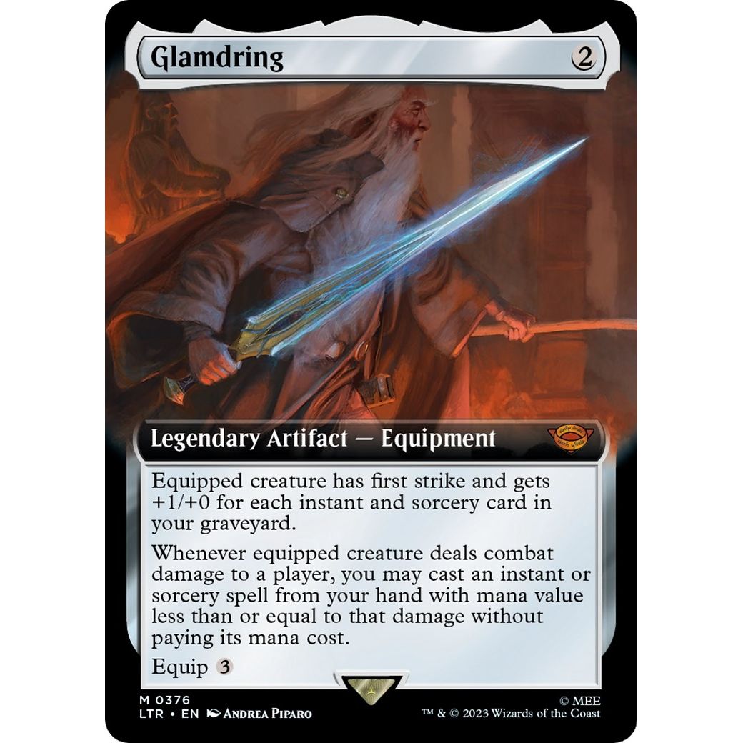 Image for Glamdring (Extended Art) (376) (LTR) - Magic: The Gathering