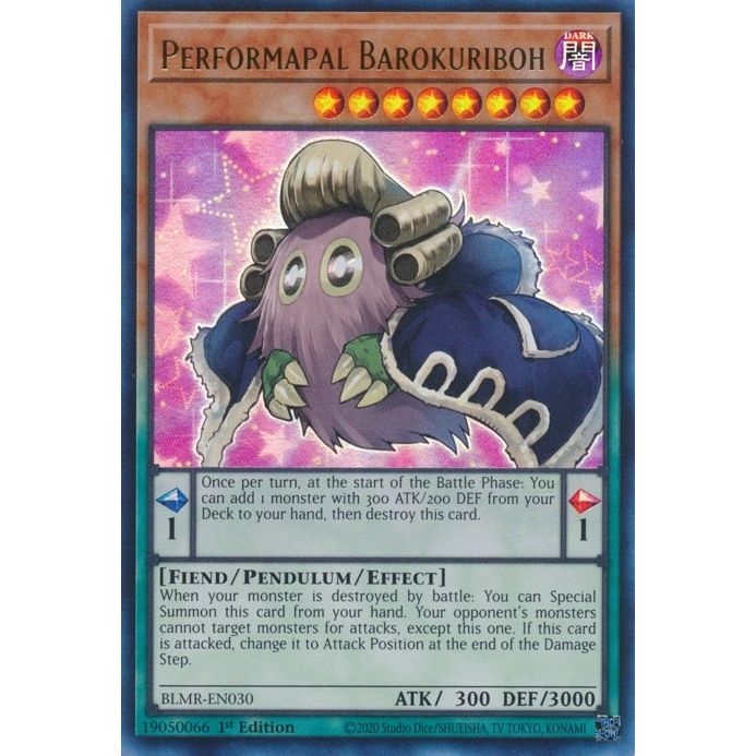 Image for Performapal Barokuriboh (BLMR-EN030) (BLMR) - YuGiOh
