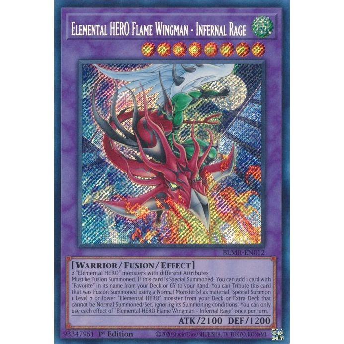 Image for Elemental HERO Flame Wingman - Infernal Rage (BLMR-EN012) (BLMR) - YuGiOh