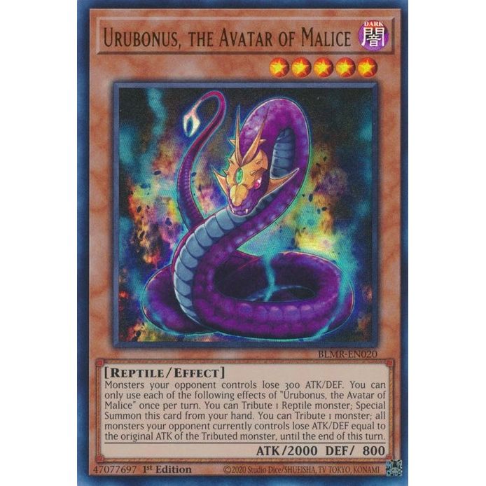 Image for Urubonus, the Avatar of Malice (BLMR-EN020) (BLMR) - YuGiOh