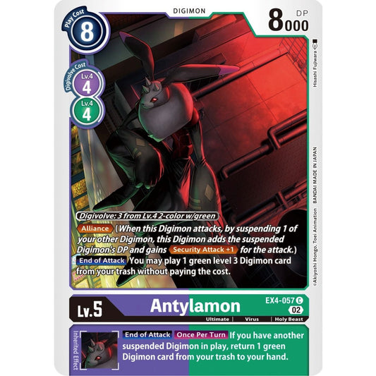 Image for Antylamon - EX4-057 (EX4-057 C) (EX04) - Digimon Card Game