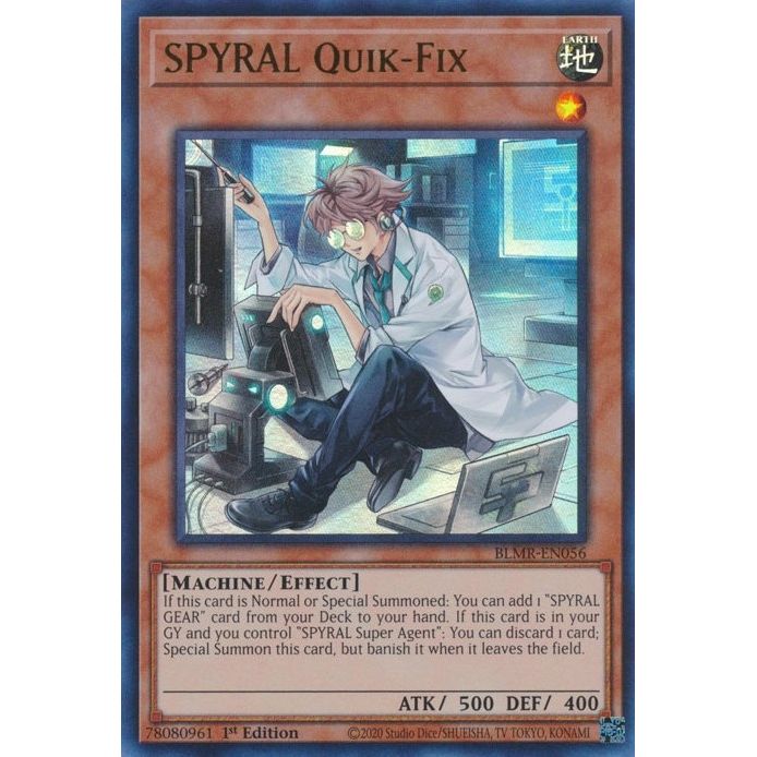 Image for SPYRAL Quik-Fix (BLMR-EN056) (BLMR) - YuGiOh