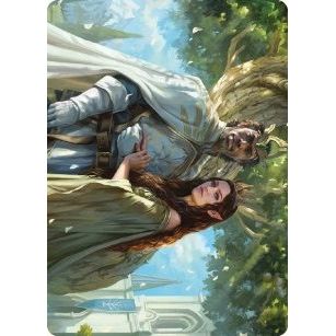 Image for Aragorn and Arwen, Wed Art Card (33) (ASLTR) - Magic: The Gathering