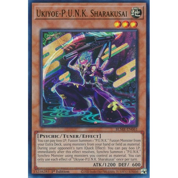 Image for Ukiyoe-P.U.N.K. Sharakusai (BLMR-EN061) (BLMR) - YuGiOh