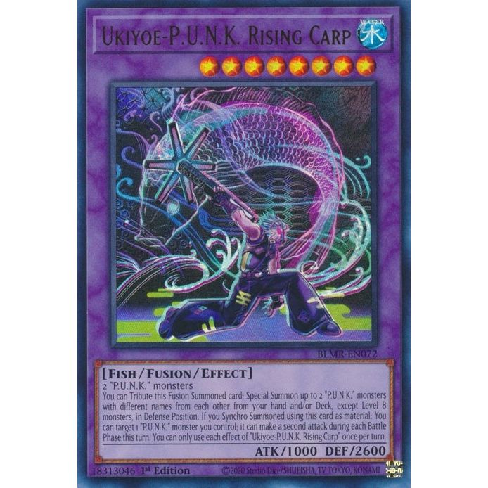 Image for Ukiyoe-P.U.N.K. Rising Carp (BLMR-EN072) (BLMR) - YuGiOh
