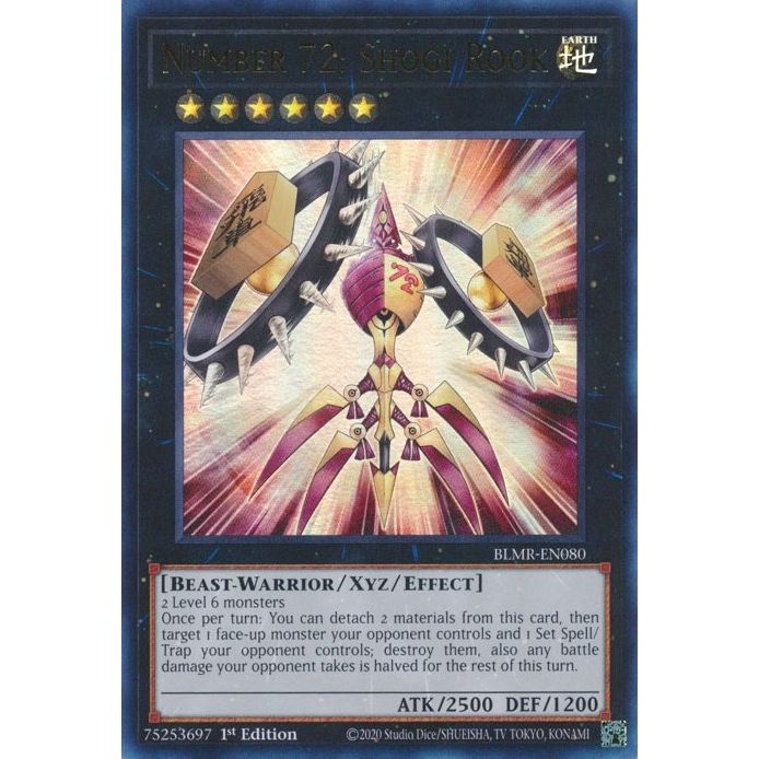 Image for Number 72: Shogi Rook (BLMR-EN080) (BLMR) - YuGiOh