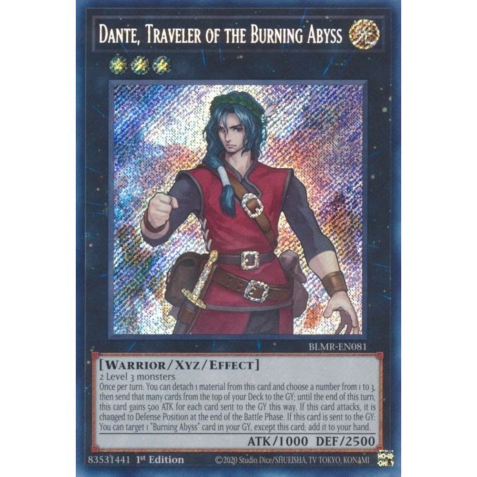 Image for Dante, Traveler of the Burning Abyss (BLMR-EN081) (BLMR) - YuGiOh