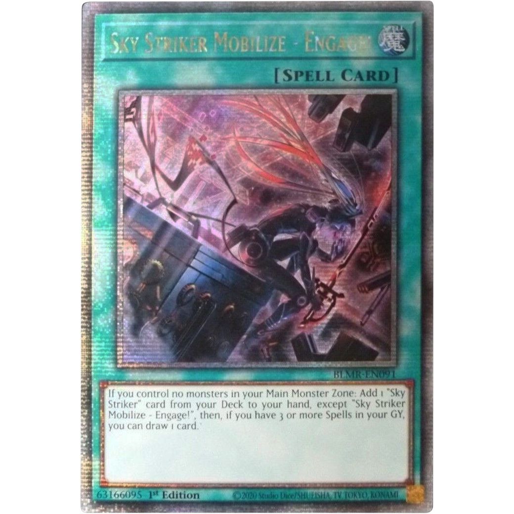 Image for Sky Striker Mobilize - Engage! (Quarter Century Secret Rare) (BLMR-EN091) (BLMR) - YuGiOh