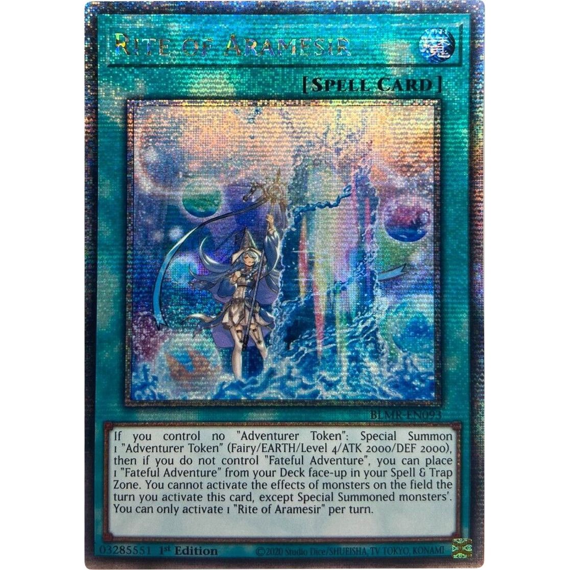 Image for Rite of Aramesir (Quarter Century Secret Rare) (BLMR-EN093) (BLMR) - YuGiOh