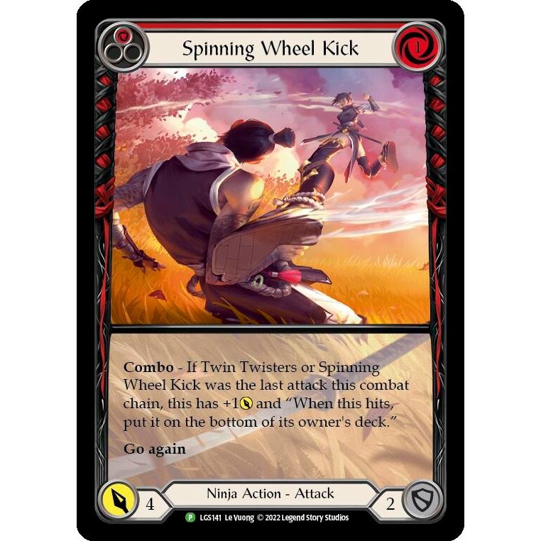 Image for Spinning Wheel Kick (Red) - LGS141 (LGS141) (PR) - Flesh and Blood TCG