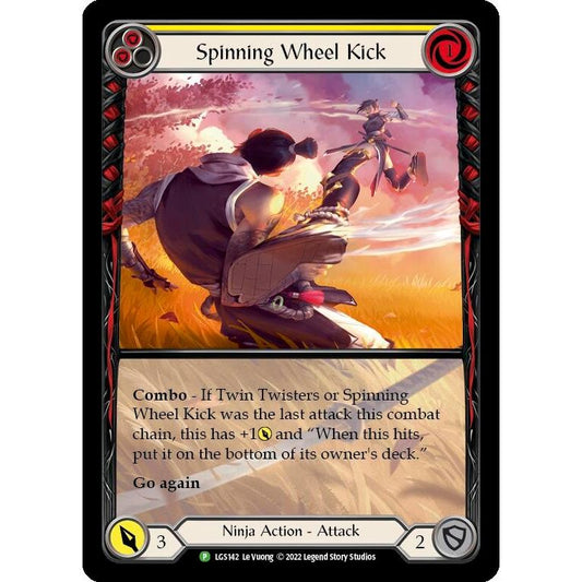 Image for Spinning Wheel Kick (Yellow) - LGS142 (LGS142) (PR) - Flesh and Blood TCG