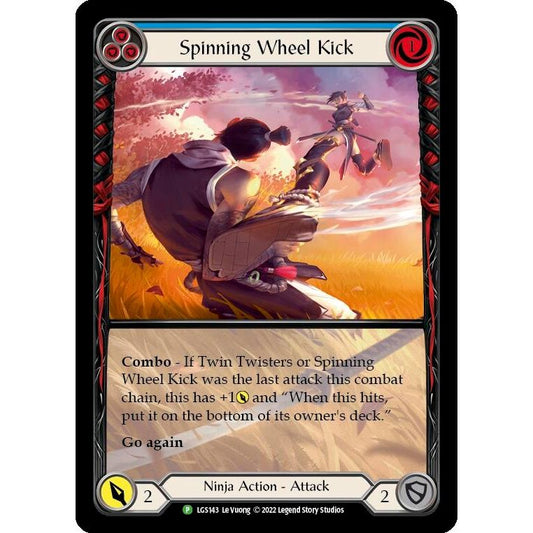 Image for Spinning Wheel Kick (Blue) - LGS143 (LGS143) (PR) - Flesh and Blood TCG
