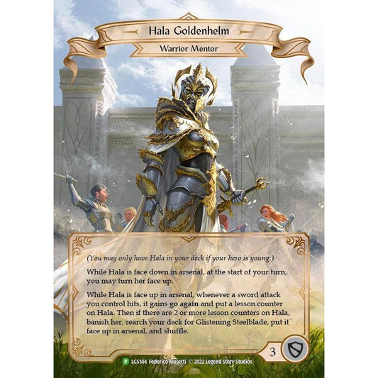 Image for Hala Goldenhelm - LGS144 (LGS144) (PR) - Flesh and Blood TCG
