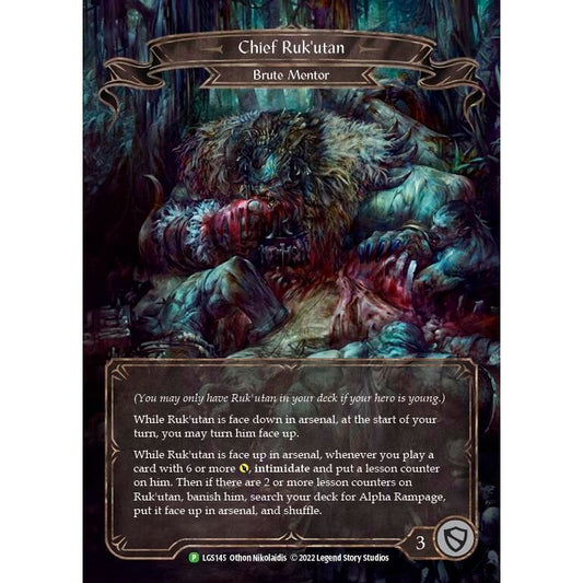 Image for Chief Ruk'utan - LGS145 (LGS145) (PR) - Flesh and Blood TCG