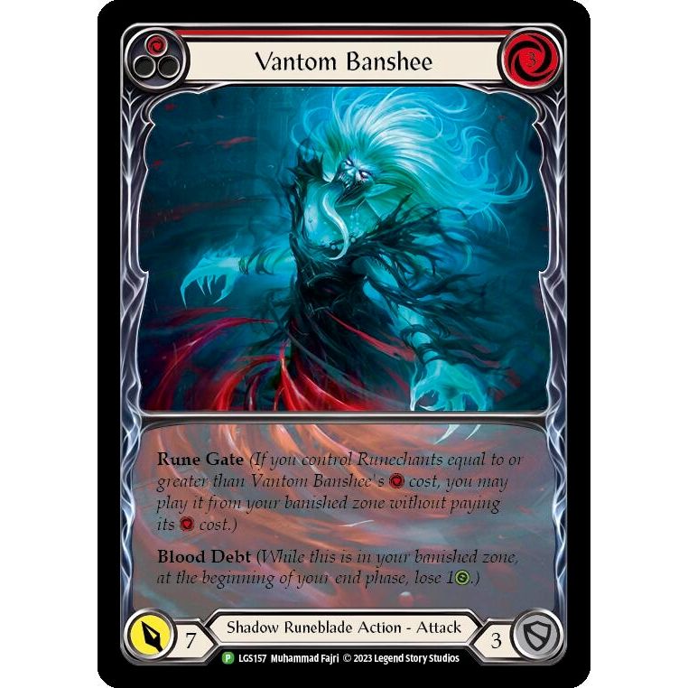 Image for Vantom Banshee (Red) (Extended Art) - LGS157 (LGS157) (PR) - Flesh and Blood TCG