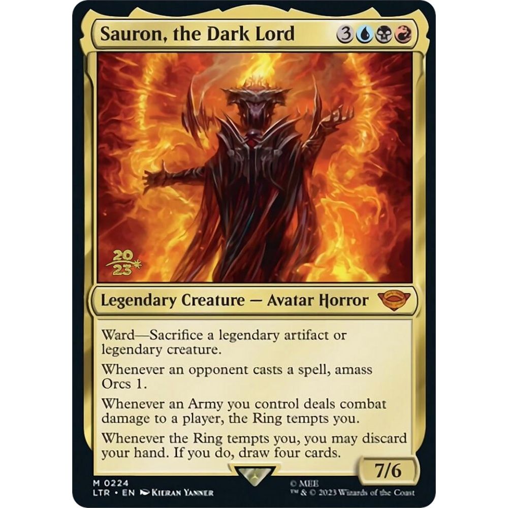 Image for Sauron, the Dark Lord (224) (PRE) - Magic: The Gathering