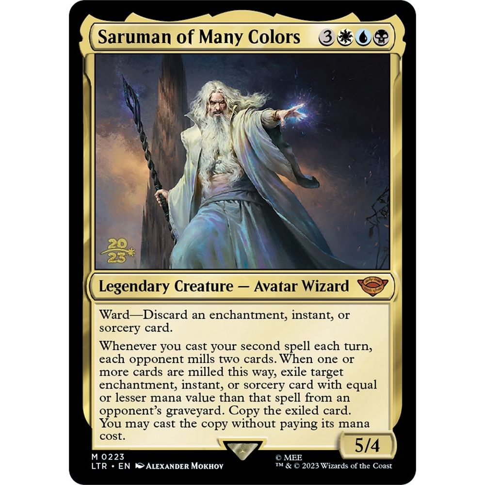 Image for Saruman of Many Colors (223) (PRE) - Magic: The Gathering