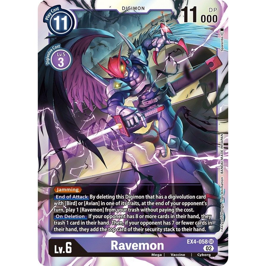 Image for Ravemon (EX4-058 SR) (EX04) - Digimon Card Game