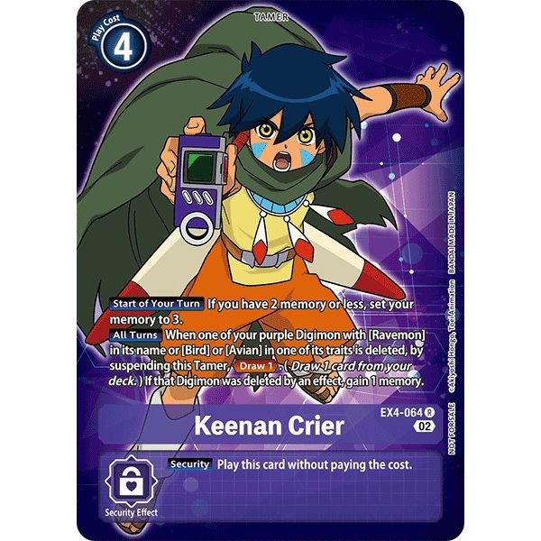 Image for Keenan Crier (Alternate Art) (EX4-064 R) (EX04) - Digimon Card Game