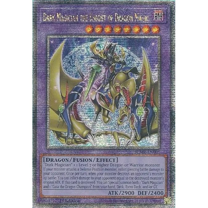 Image for Dark Magician the Knight of Dragon Magic (Quarter Century Secret Rare) (BLMR-EN001) (BLMR) - YuGiOh