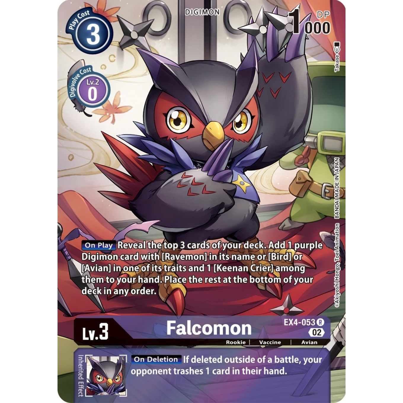 Image for Falcomon (Alternate Art) (EX4-053 R) (EX04) - Digimon Card Game