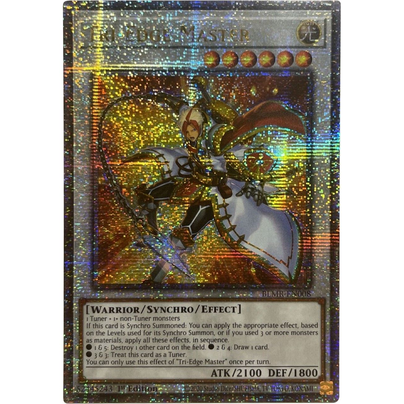 Image for Tri-Edge Master (Quarter Century Secret Rare) (BLMR-EN008) (BLMR) - YuGiOh