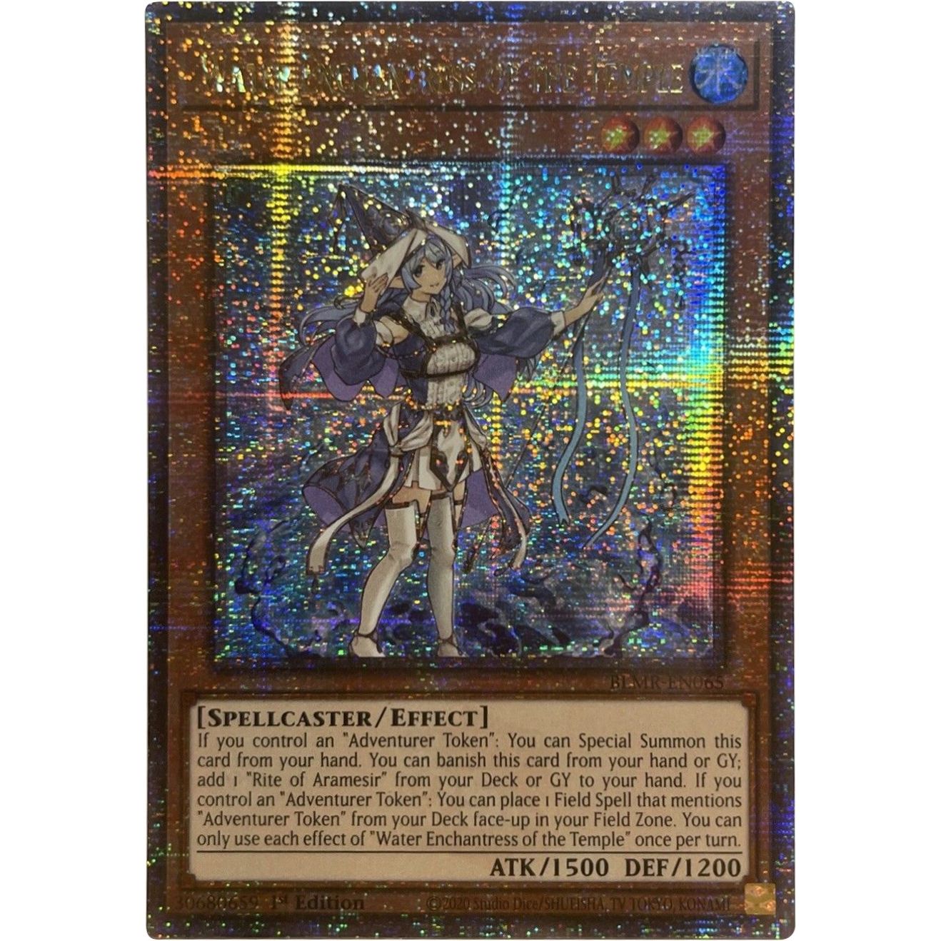 Image for Water Enchantress of the Temple (Quarter Century Secret Rare) (BLMR-EN065) (BLMR) - YuGiOh