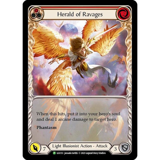 Image for Herald of Ravages (Extended Art) (Red) -  LGS153 (LGS153) (PR) - Flesh and Blood TCG