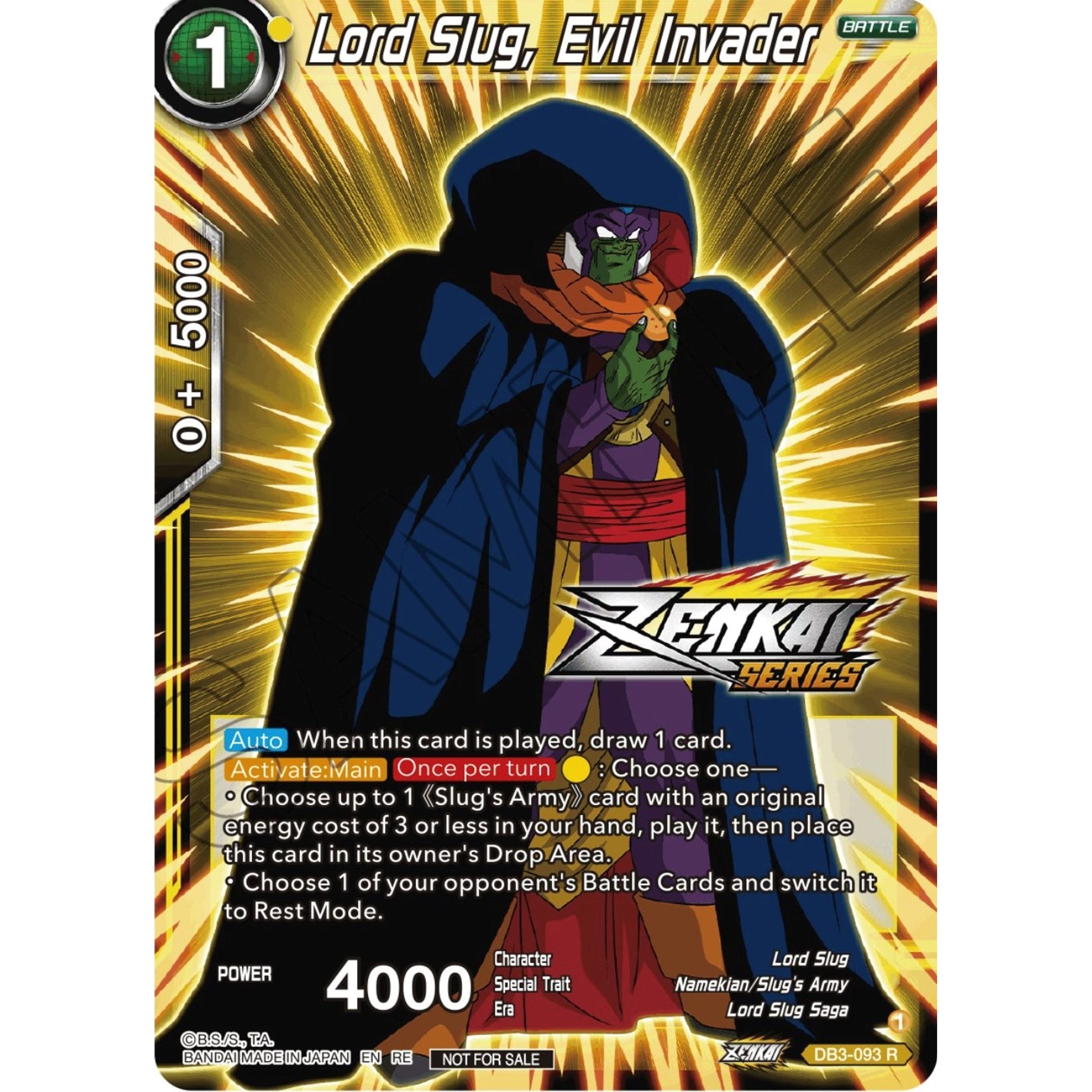 Image for Lord Slug, Evil Invader (Event Pack 12) (DB3-093) (TPR) - Dragon Ball Super: Masters