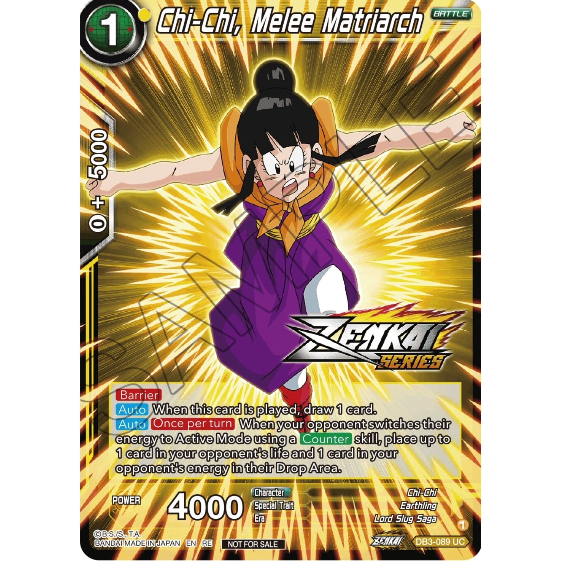 Image for Chi-Chi, Melee Matriarch (Event Pack 12) (DB3-089) (TPR) - Dragon Ball Super: Masters
