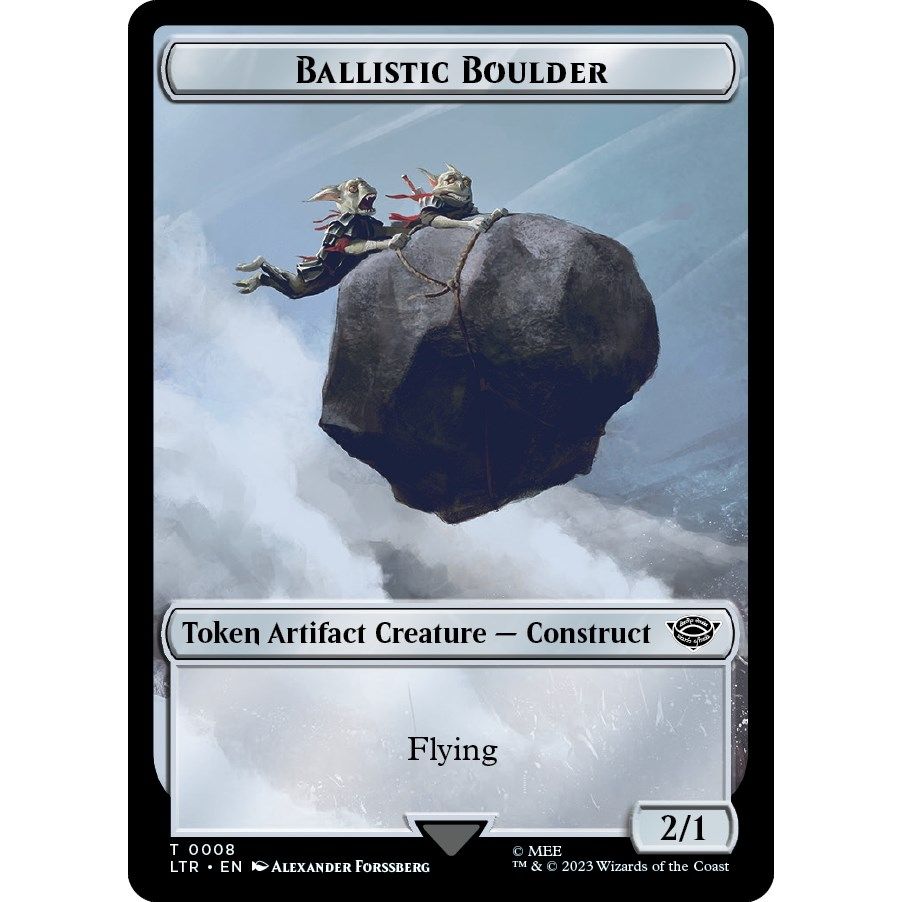 Image for Ballistic Boulder // Food (0009) Double-Sided Token (8 // 9) (LTR) - Magic: The Gathering