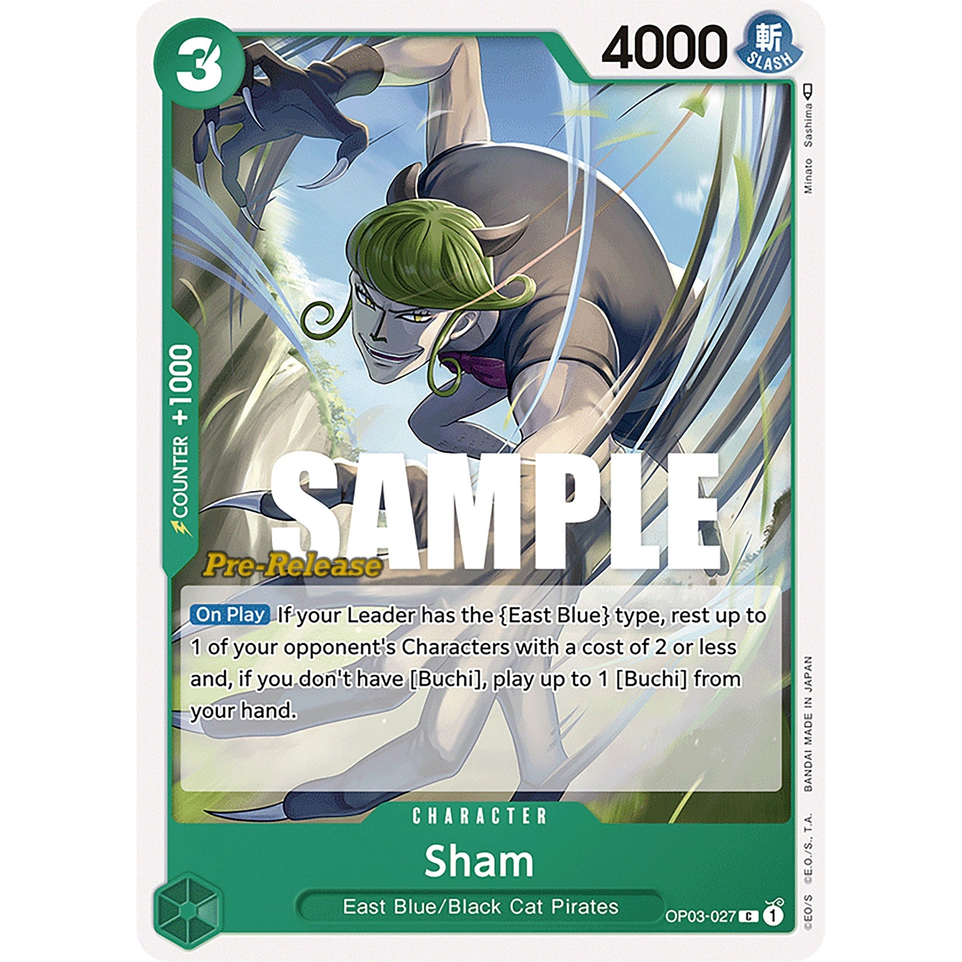 Image for Sham (OP03-027) (OP03 PRE) - One Piece Card Game