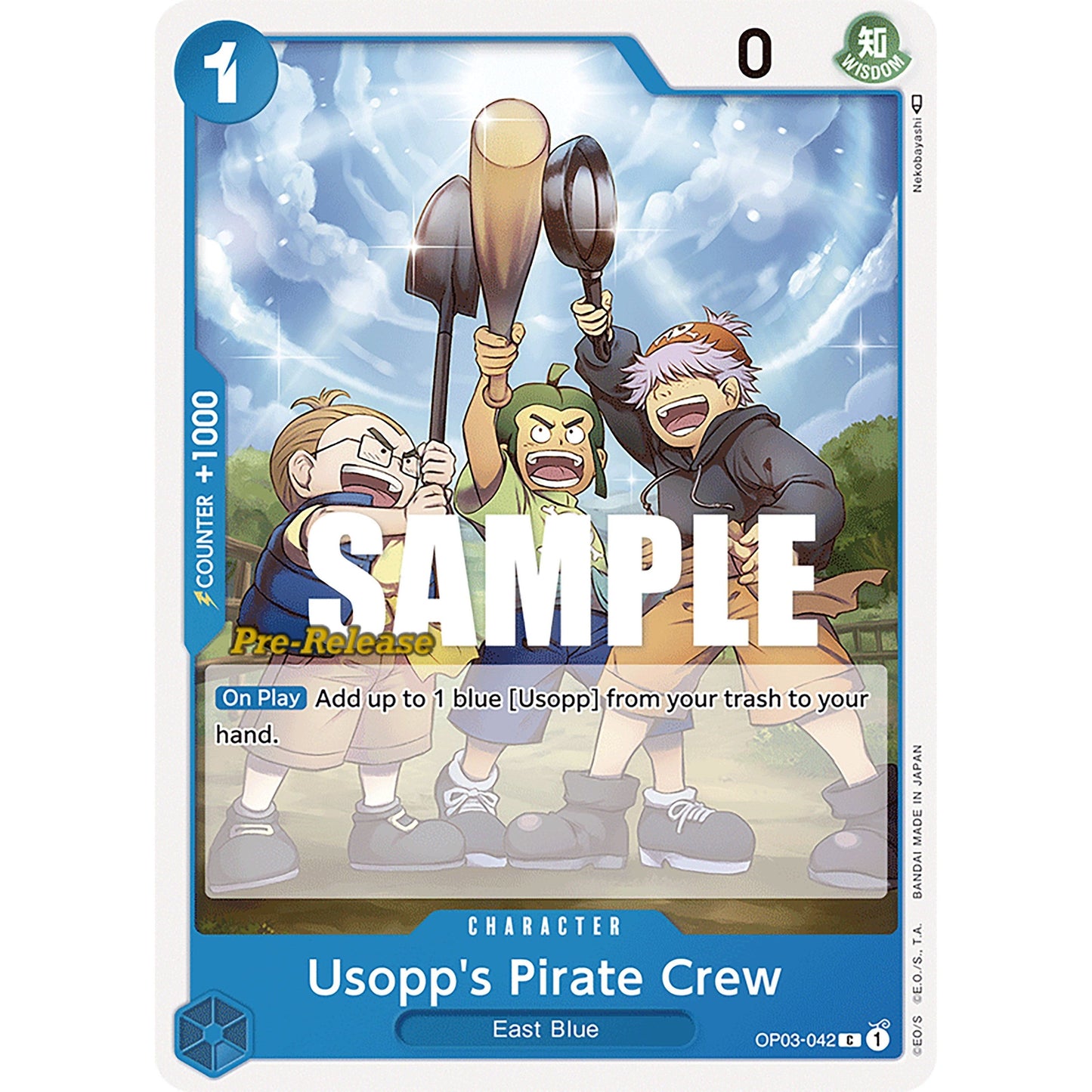 Image for Usopp's Pirate Crew (OP03-042) (OP03 PRE) - One Piece Card Game
